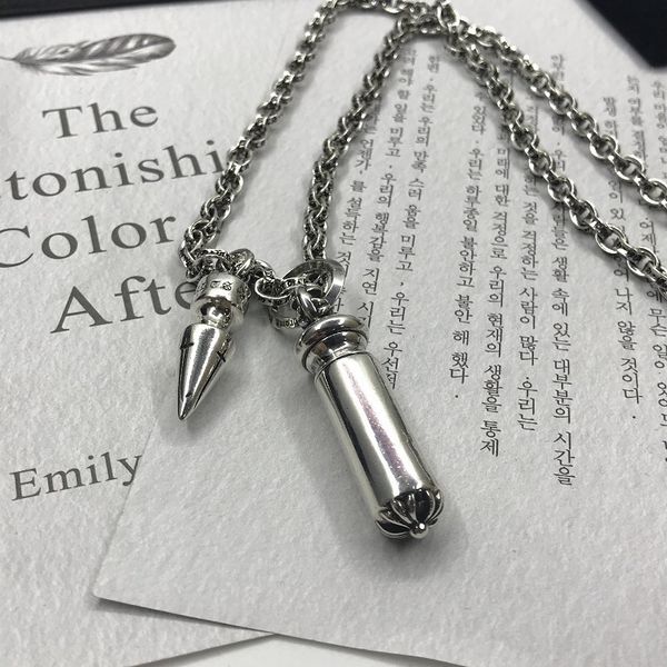 

luxury designer fashion croquet magazine bullet necklace hip hop personality men and women ing bottle pendant, Red;brown