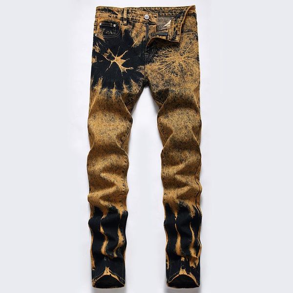 

men's jeans men clothing trousers printed robin oversized mens slim fit, Blue