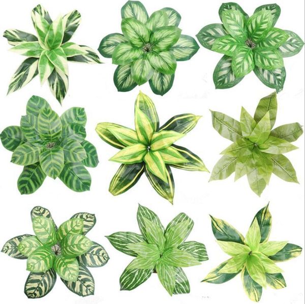 

artificial plants leaves simulation fake fall leaves autumn for home wedding crafts party decor without pot