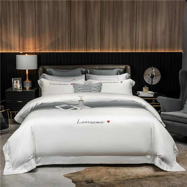 

bedding sets luxury egyptian cotton set  king size duvet cover bed sheet flat/fitted quilt pillowcase
