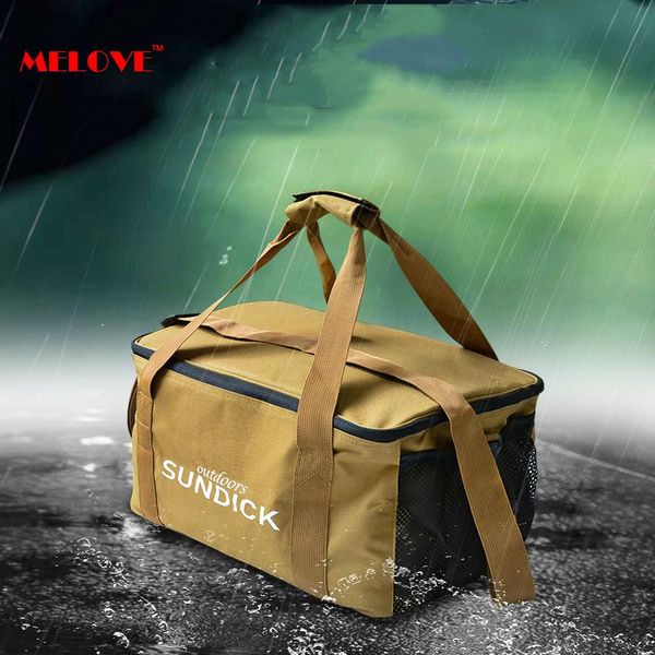 

storage bags large capacity waterproof picnic bag gas stove tableware outdoor camping 600d oxford cloth insulation