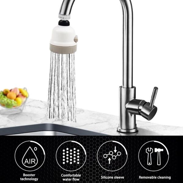 

other faucets, showers & accs 360 degree adjustable water bubbler swivel head saving nozzle tap adapter kitchen sprinkler accessories