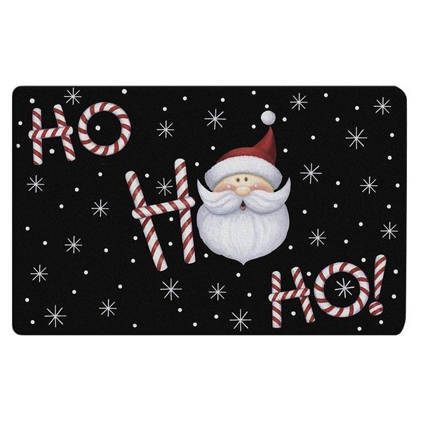 

cushion/decorative pillow santa 18 x 30 inch decorative floor mat winter snowflake christmas claus holiday doormat