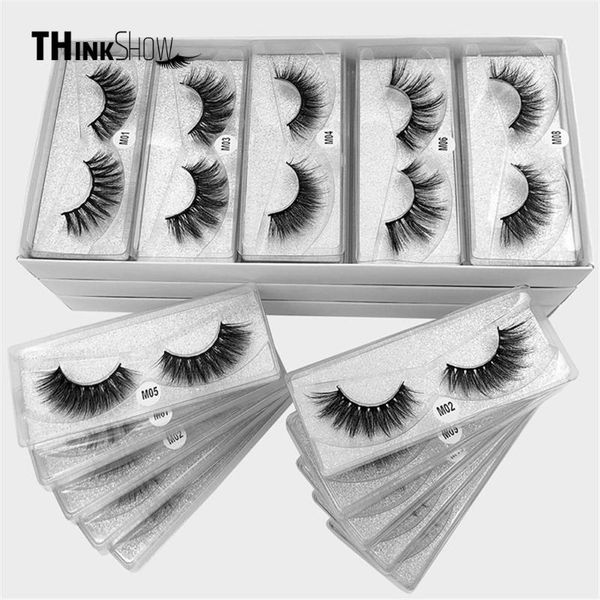 

false eyelashes thinkshow wholesale 3d mink lashes in bulk makeup eyelash dramatic natural volume soft fake eye vendors