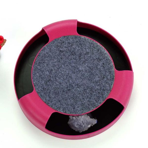 

cat toys green shadowless rat carousel pet toy amusement disk crazy scratch board interactive supplies