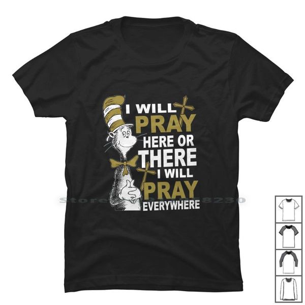 

men's t-shirts i will pray t shirt 100% cotton ill ra pr, White;black