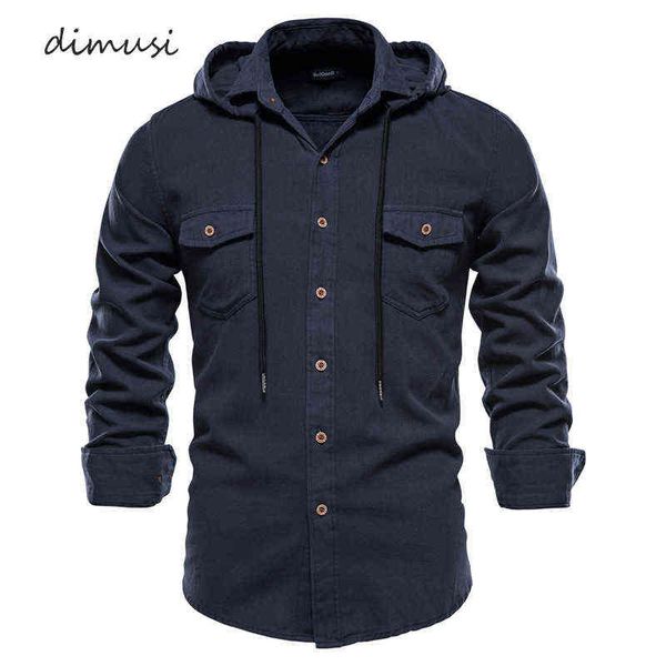 

dimusi men's bomber jackets casual autumn man slim fit military shirts outdoor long sleeve shirts hooded jackets male clothing y1122, Black;brown