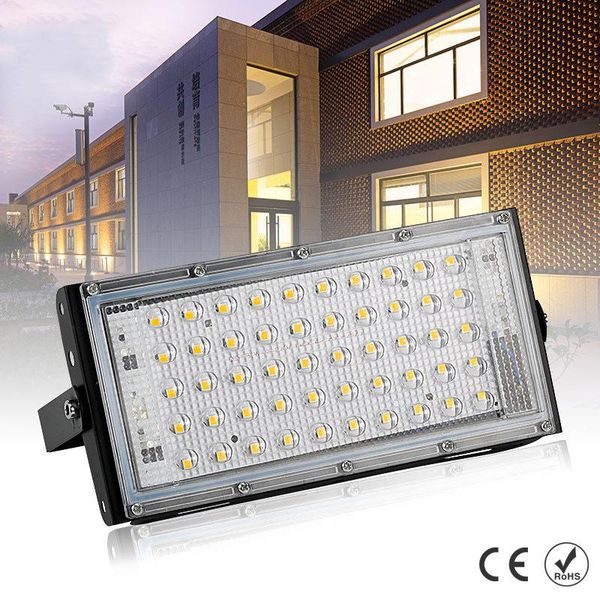

floodlights 220v outdoor spotlight 50w led searchlight ip65 waterproof street light landscape lighting 6500k in stock