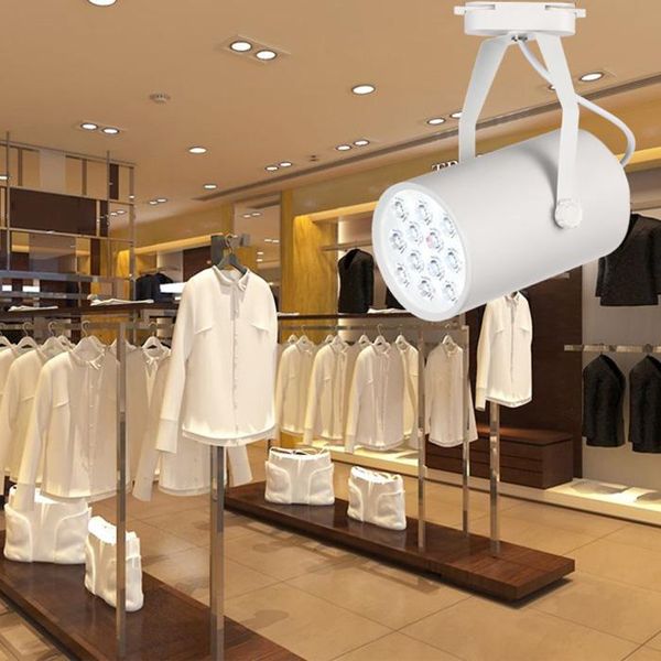 

5w 7w 12w 18w high power cob led track light rail lamp spotlight indoor lighting for shop store lights