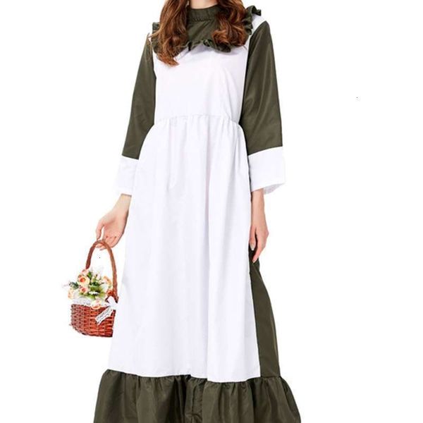 

maid casual dresses farm beer suit cook stage show dress, Black;gray