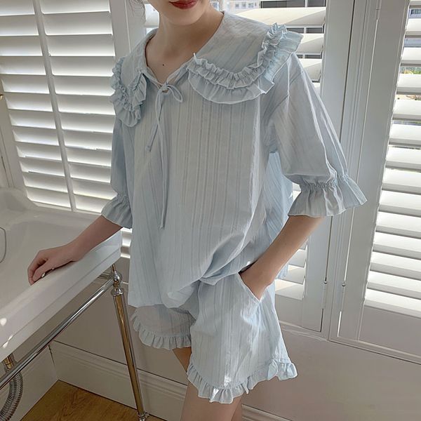 

summer womens lolita princess pajama sets.+shorts.vintage ladies girls turn down collar pyjamas set.sleepwear loungewear, Black;red