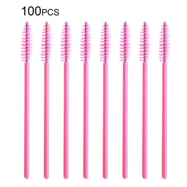

eyelash curler 100pcs/set one-off disposable mini brush mascara applicator wand easy use makeup tool kit for women