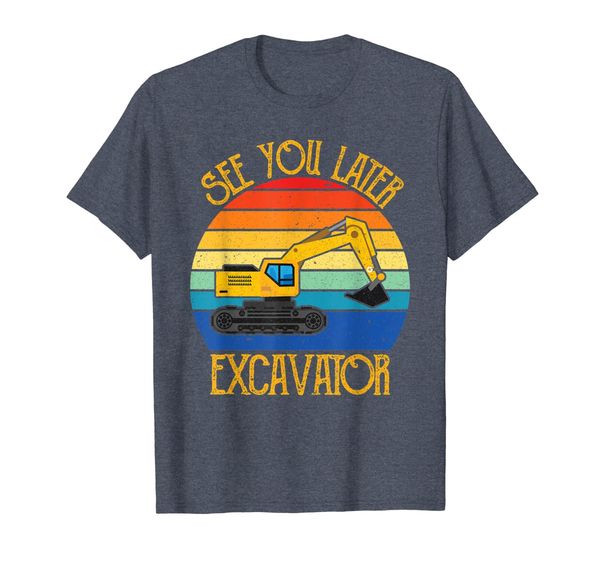 

see you later excavator toddler vintage style2 t-shirt, White;black