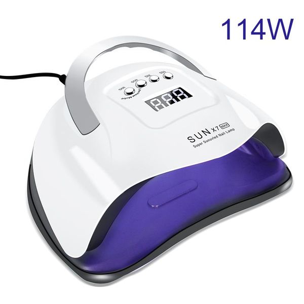

lamp 114w nail for manicure 57 pcs beads curing gel polish dryer file tools dryers