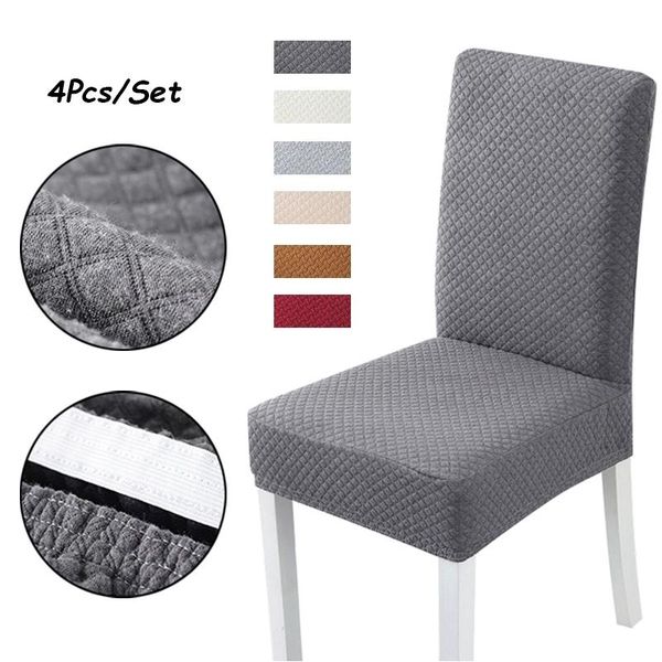 

super thick cotton spandex dining chair cover stretch universal high back covers machine washable with