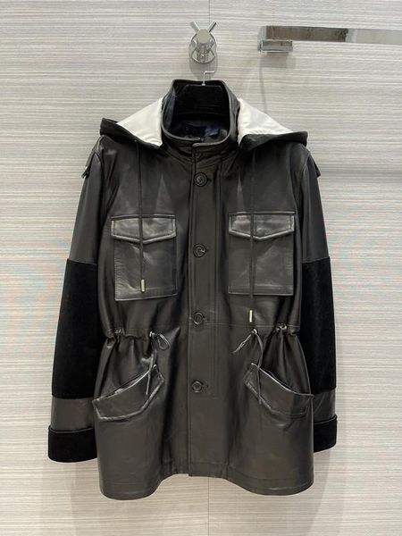 

women's jackets early autumn leather spell true velvet jackets, 2021 small coat 0823, Black;brown