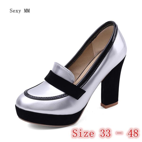 

dress shoes women high heel platform pumps woman heels party kitten small plus size 33 - 40 41 42 43 44 45 46 47 48, Black