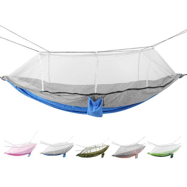 

tents and shelters for camping hiking single layer double hammock with mosquito net portable lightweight tree straps