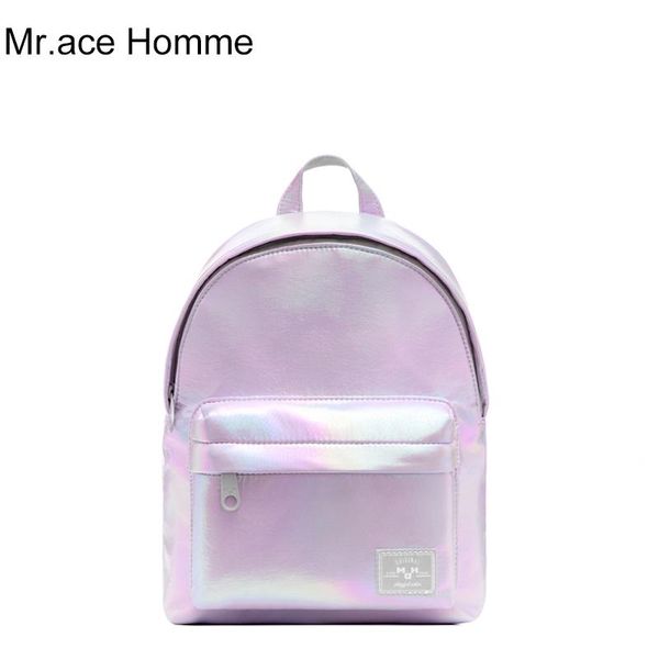 

backpack mah laser colorful mini tablet women school girl waterproof crystal college bag summer travel bagback
