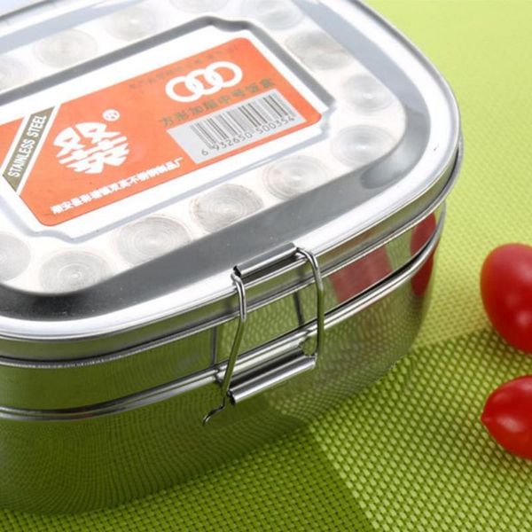 

dinnerware sets storage container double layer student stainless steel thermal lunch box case boxes high quality