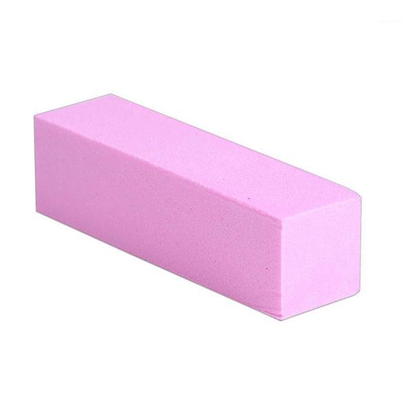 

1pcs pink form nail buffers file for uv gel white buffer block polish manicure pedicure sanding sponge1