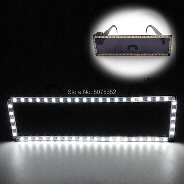 

party masks led flash glasses 6 lighting colors select luminous flashing eyewear for carnival dance costume decoration