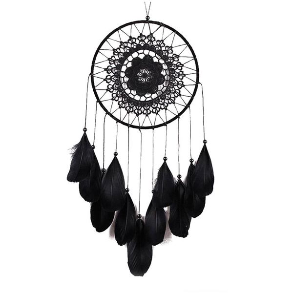 

handmade dream catcher net with feathers wall hanging dreamcatcher craft gift christmas decoration for home 52cm decorative objects & figuri