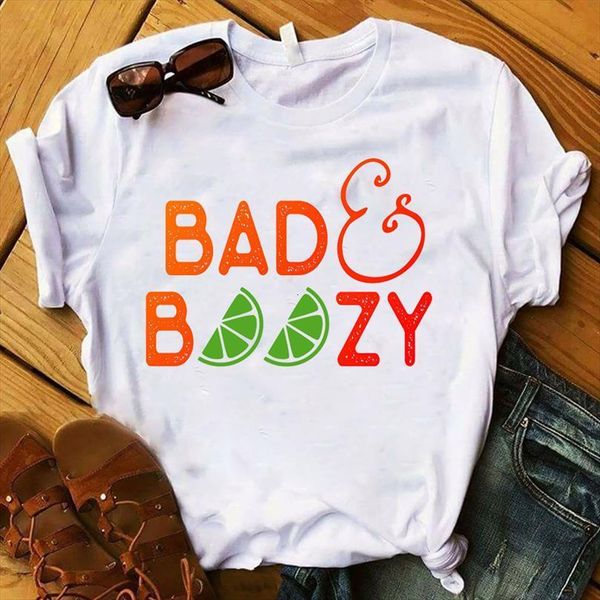 

and women lady bear bad men t shirt boozy womens printed short sleeve loose tee female clothes graphic, White;black