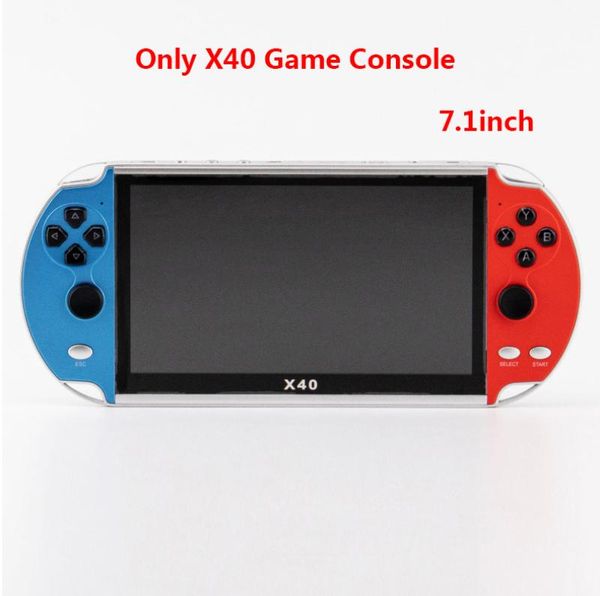 

game controllers & joysticks x40 7.1 inch handheld retro console built-in 3000 games video consoles lcd classic dual-shake for gba/nes