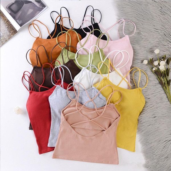 

women tank crop underwear sleeveless tee female lingerie cropped womens camisole femme 2021 camisoles & tanks, Black;white
