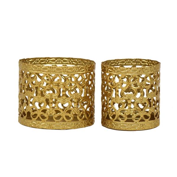 

candle holders 2pcs portable holder home decor iron art geometric living room bedroom candlestick wedding anniversary ornaments ceremony