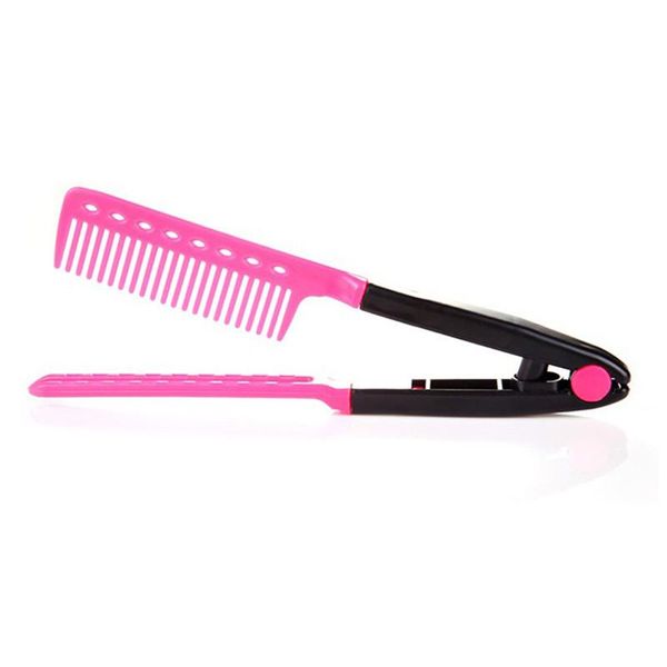 

hair brushes 1pc professional pro salon styling tools comb plastic brush hairdressing barbers handle, Silver