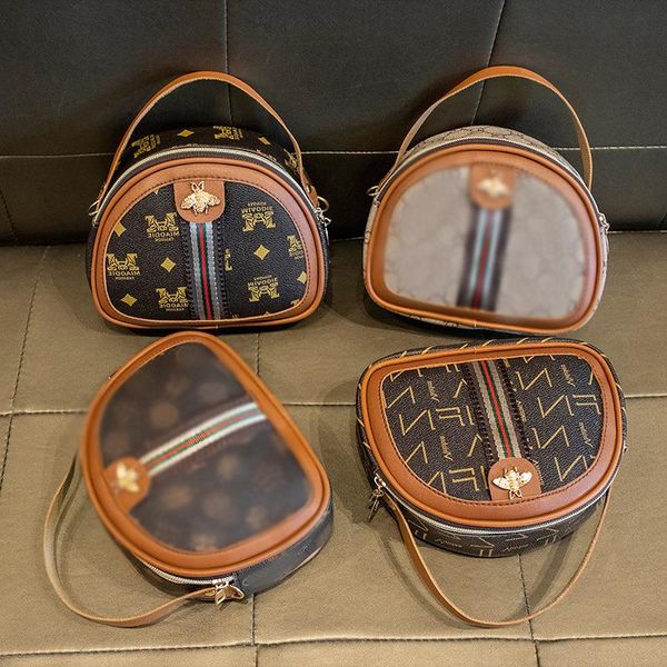 

trade bag 2020 mobile ribbon hand single shoulder fashion square small printing women's new casual bee foreign phone pbbfx