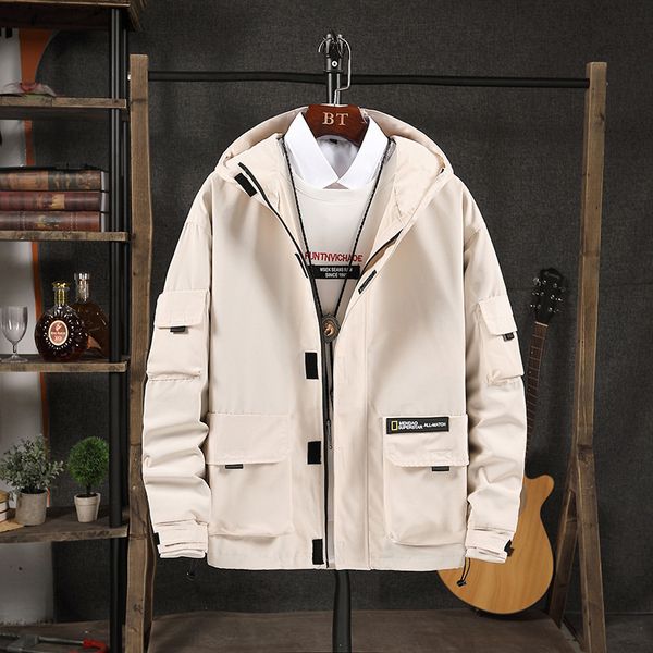

fashion jacket men's autumn and winter hip hop casual coat in 2021, Black;brown