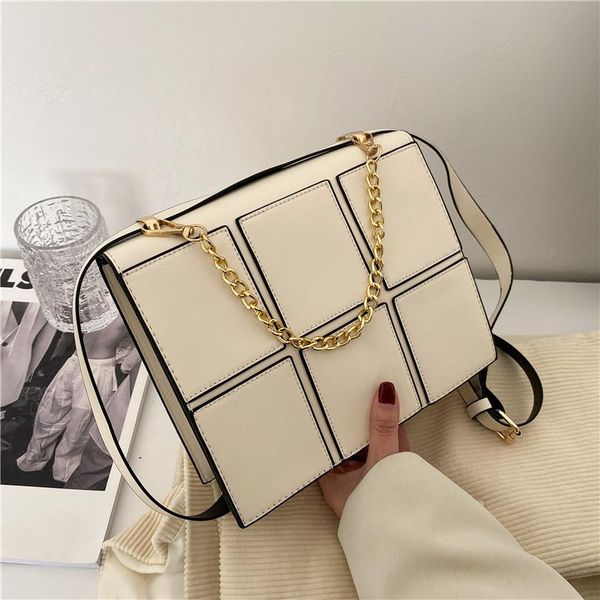 

evening bags qyahlybz band women's small handbag 2021 summer beige female shoulder casual plaid square mini crossbody