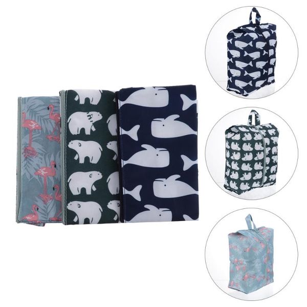 

storage bags 3pcs travel shoes outdoor use shoe pouch hanging