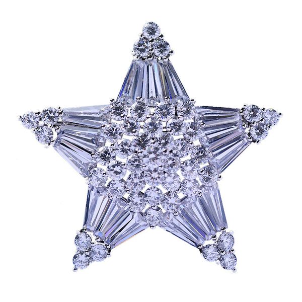 

statement star brooch for women 2021 fashion suit pin luxury brand brooches jewelry korea mens bouttoniere, Gray