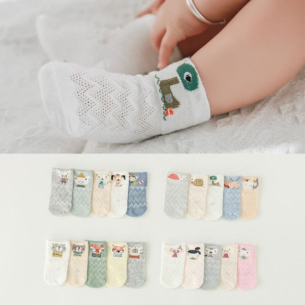 

pairs/lot 0-3years old children cotton cartoon socks boy girl born infant ultrathin fashion breathable solid mesh, Pink;yellow
