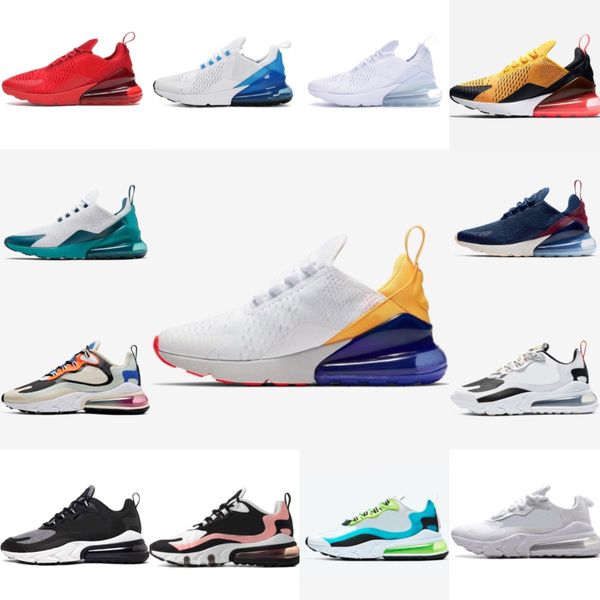 

270 sports running shoes triple black all white women men summer gradient p red blue punch 270s trainers sneakers size 36-45