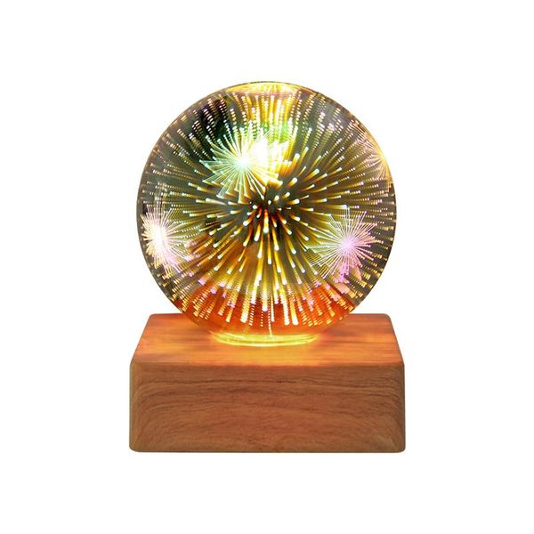 

night lights home decor portable table lamp bedroom bedside romantic gift star 3d firework atmosphere led colorful kids light