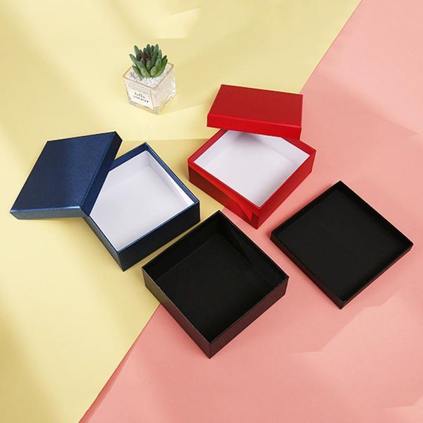 

gift wrap solid color square boxes diy handmade wrapping cardboard home christmas party wedding decoration supplies