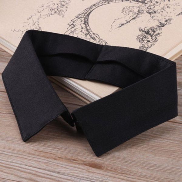 

bow ties classic black/white collar shirt fake tie vintage detachable false lapel blouse women my20 21 dropship, Black;gray