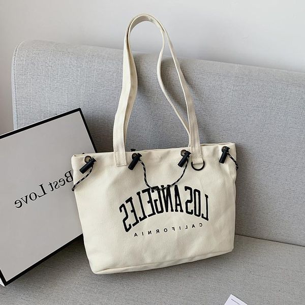 

new version one-shoulder bag simple portable japanese ins retro student of korean canvas tide large-capacity school bokei