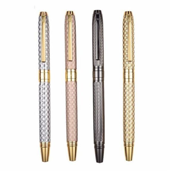 

fountain pens hero metal brushed pen h610 water ripples fashion iraurita fine 0.5mm various color business & office student gift