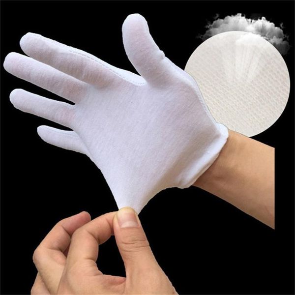 

disposable gloves pair oversized stretch white cotton sweat-proof breathable elastic spring summer spandex 2021 kitchen #50