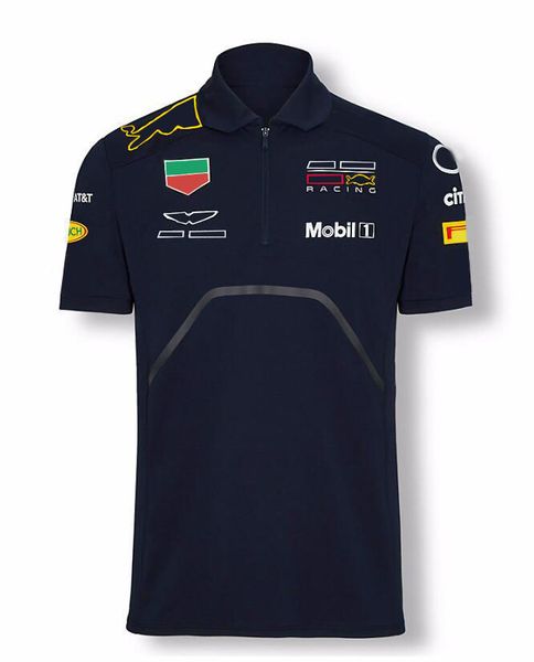 

2021f1 formula one racing lapel shirt same style customization