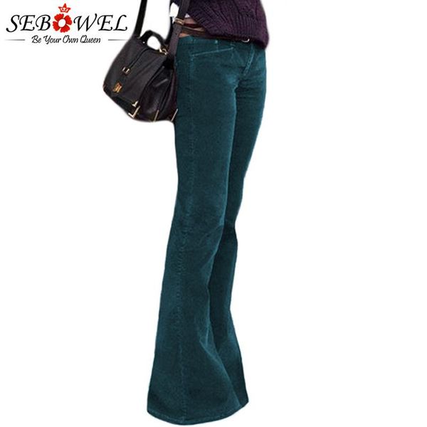 

women's pants & capris sebowel woman's high waist velvet wide leg casual palazzo for ladies female 2021 spring autumn winter trous, Black;white