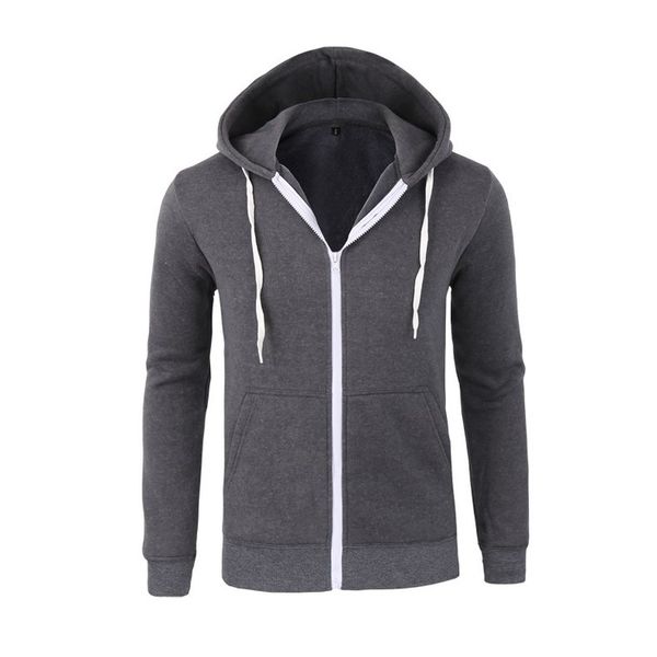 

brand men's hoodies sweatshirts zipper jacket solid cardigan for male hoodie sweatshirt kg-55, Black