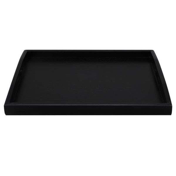 

kitchen storage & organization 1pc household tray food serving decorative tea plate (black)