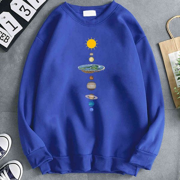 

men's hoodie, planet print, loose pocket, harajuku punk style, sv, autumn, Black